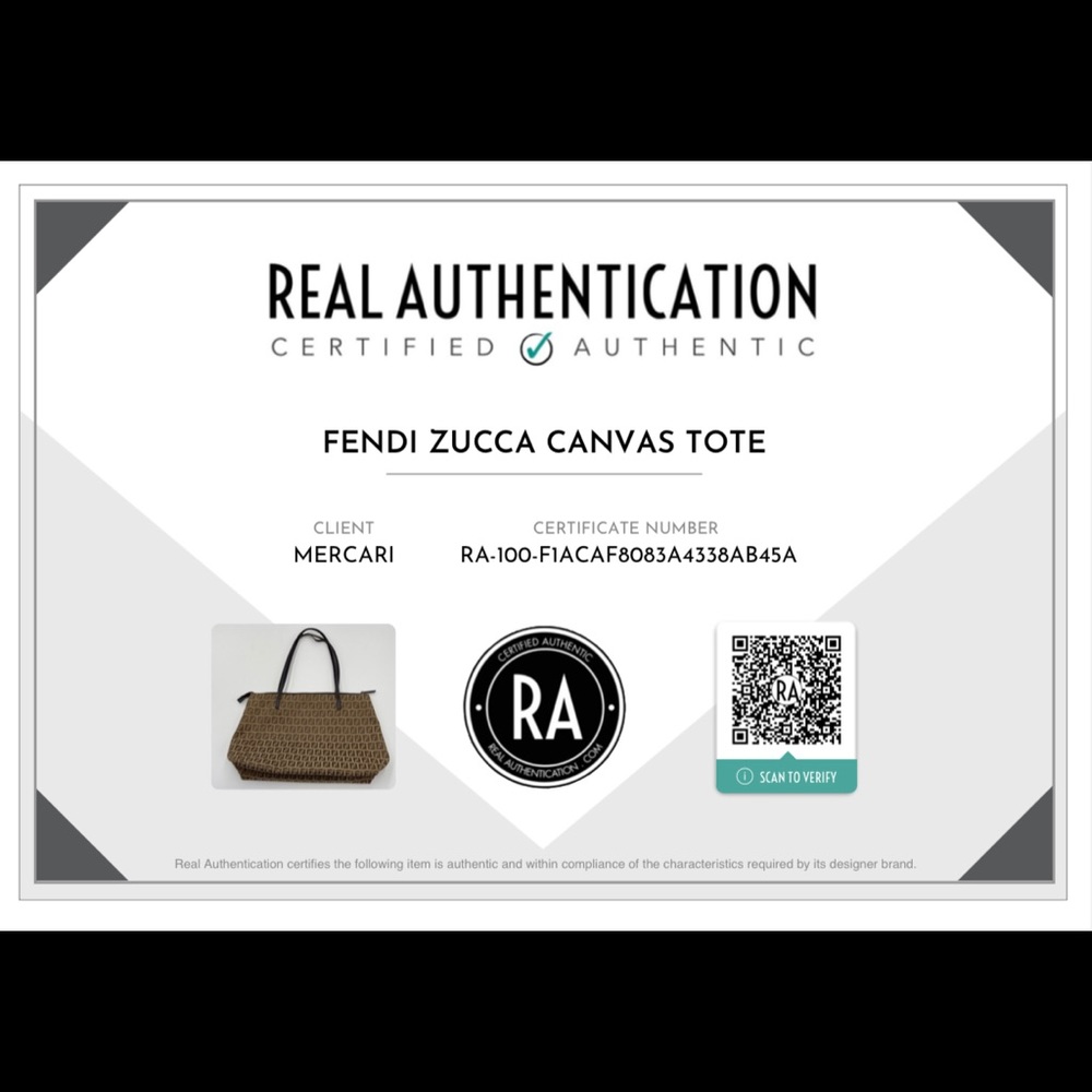 ✨SOLD✨Authentic Fendi Zucca Canvas Tote Bag - Picture 16 of 16